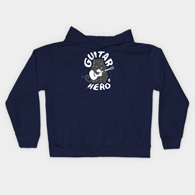 GUITAR HERO Kids Hoodie by geep44